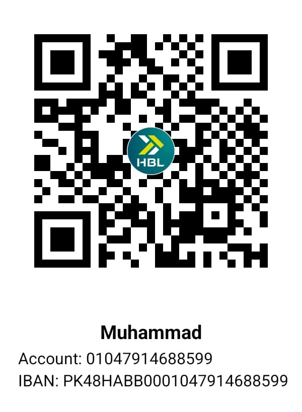 HBL (Habib Bank) QR code. Scan it in your banking app.